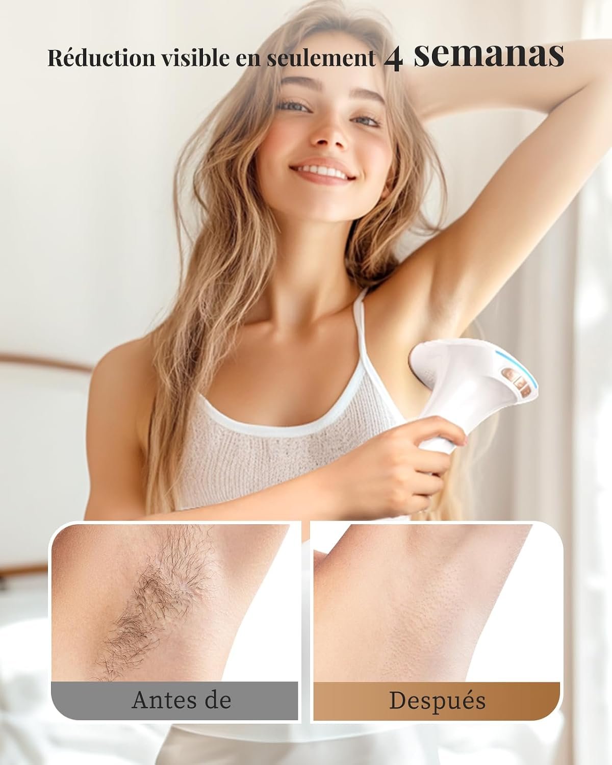 61PnHWBJPkL._AC_SL1500_ Haarlosy Depiladora Láser IPL Sin Dolor para Rostro, Bikini y Cuerpo, GLY01 - Imagen 4