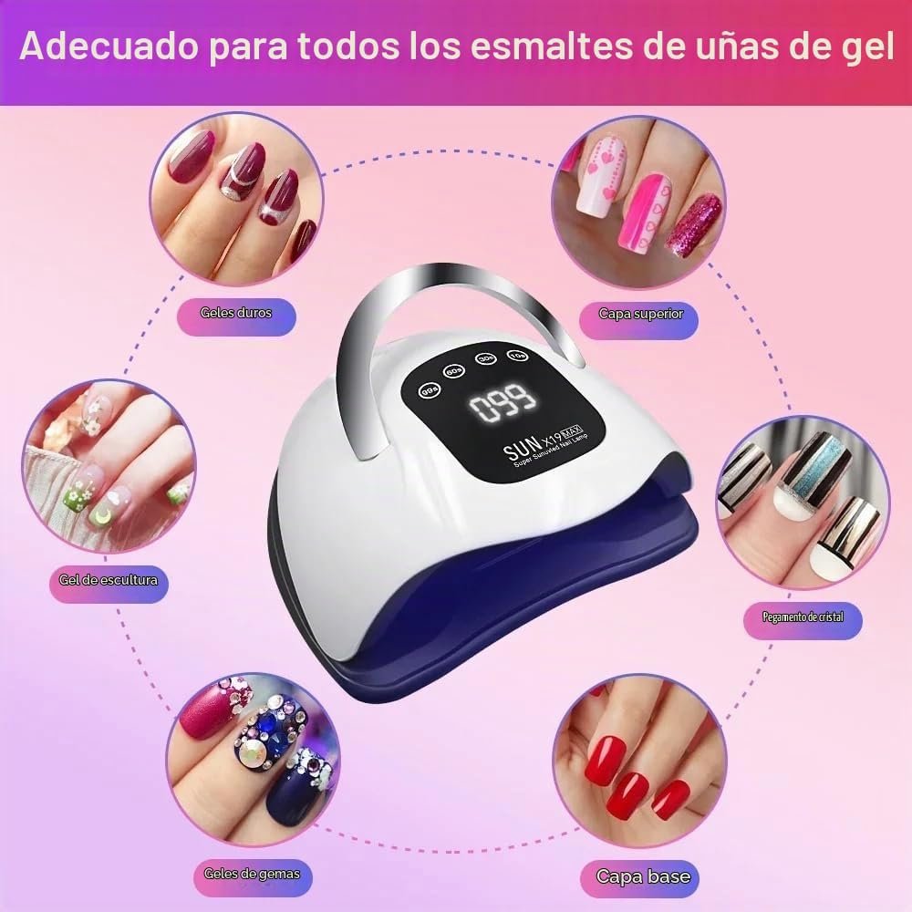 61oLQe18B8L._AC_SL1000_ Lámpara LED UV de 320 W, secador de uñas LED profesional para uñas de gel con 72 cuentas de lámpara, pantalla táctil, 4 temporizadores y sensor automático, ideal para salón en casa, tecnología de - Imagen 4