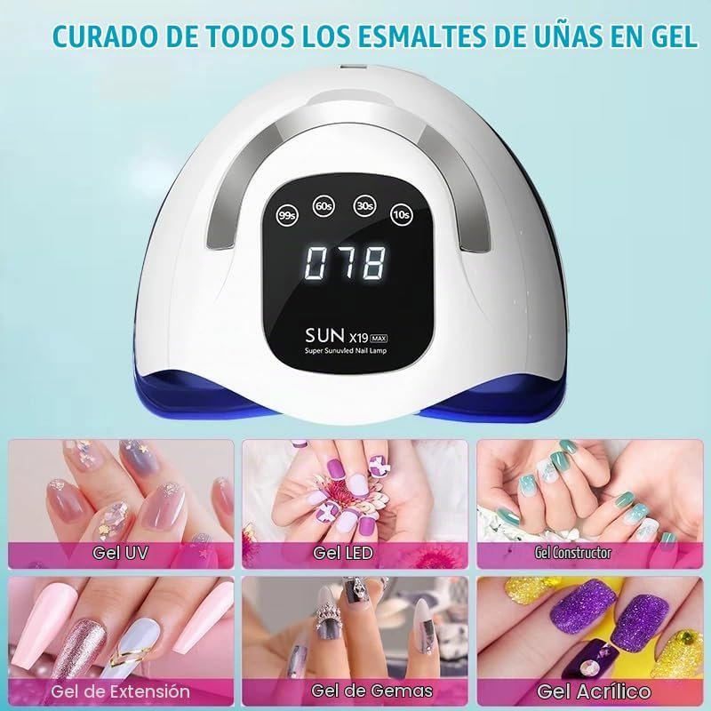 61tkAjUsnqL._AC_ Lámpara LED UV de 320 W, secador de uñas LED profesional para uñas de gel con 72 cuentas de lámpara, pantalla táctil, 4 temporizadores y sensor automático, ideal para salón en casa, tecnología de - Imagen 7