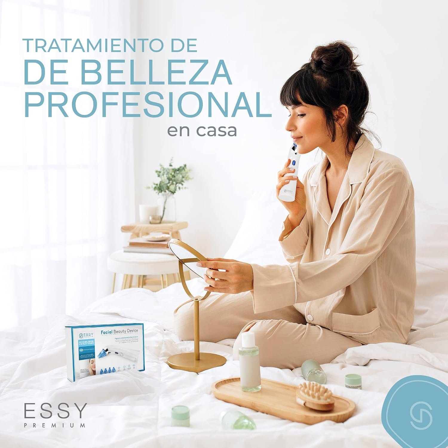 71OQJ5fhWOL._AC_SL1500_ Essy Succionador de Puntos Negros y Espinillas para Limpieza Facial (Azul) - Imagen 6