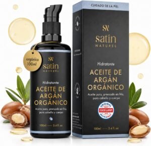 Satin Naturel Aceite de Argán Bio Prensado en Frío 100 ml