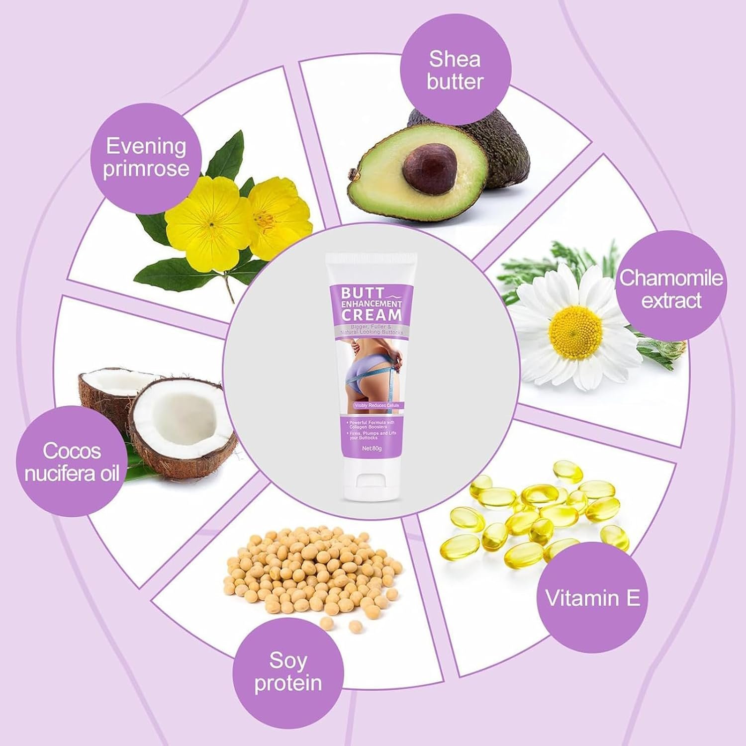 Crema Levantadora De GlúTeos, Para El Aumento De GlúTeos, Crema Moldeadora de Rebote, para Levantar Crea Caderas Femeninas Apretadas y Sensuales - Imagen 5