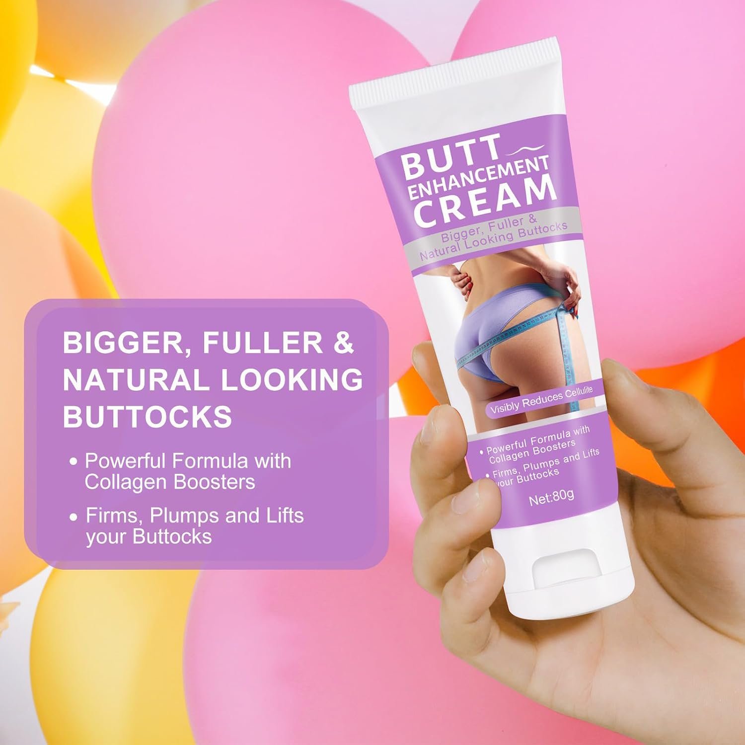 Crema Levantadora De GlúTeos, Para El Aumento De GlúTeos, Crema Moldeadora de Rebote, para Levantar Crea Caderas Femeninas Apretadas y Sensuales - Imagen 4