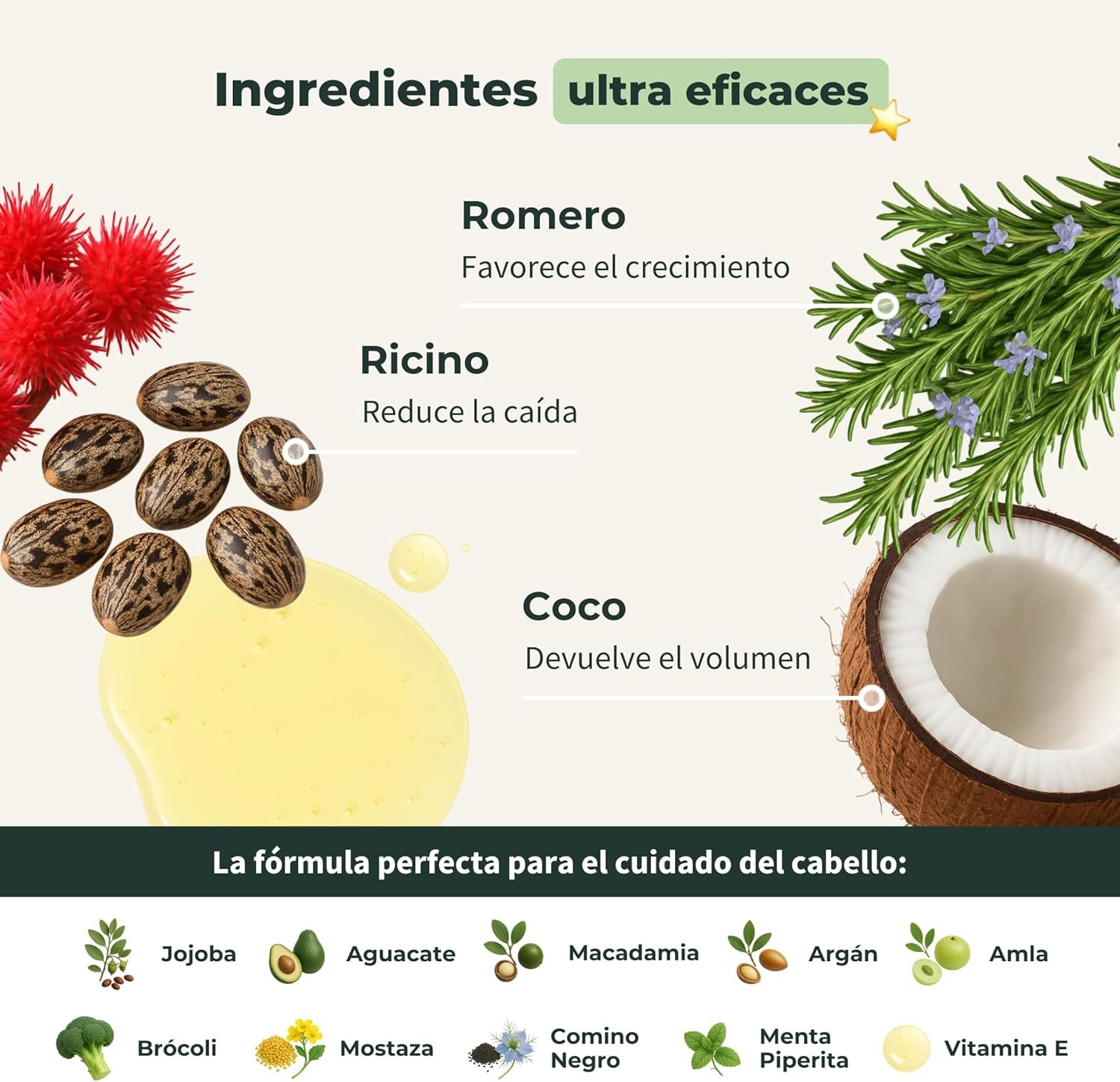 81WQCL9TOpL._AC_SL1500_ BIONOBLE Aceite de Romero para el Cabello Bio, Puro - Crecimiento - 50ml - Imagen 7